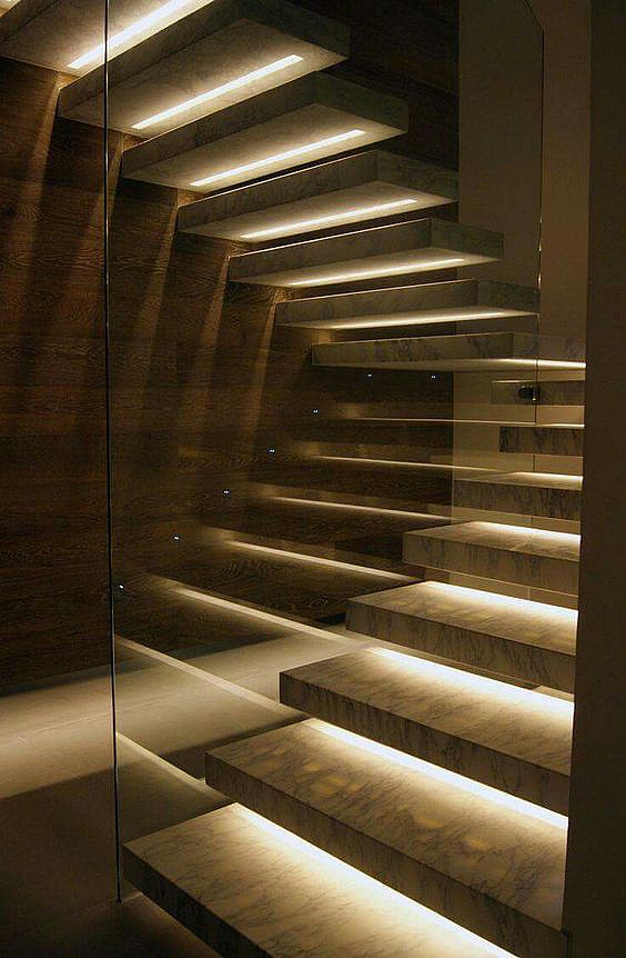 Светодиодное освещение лестницы