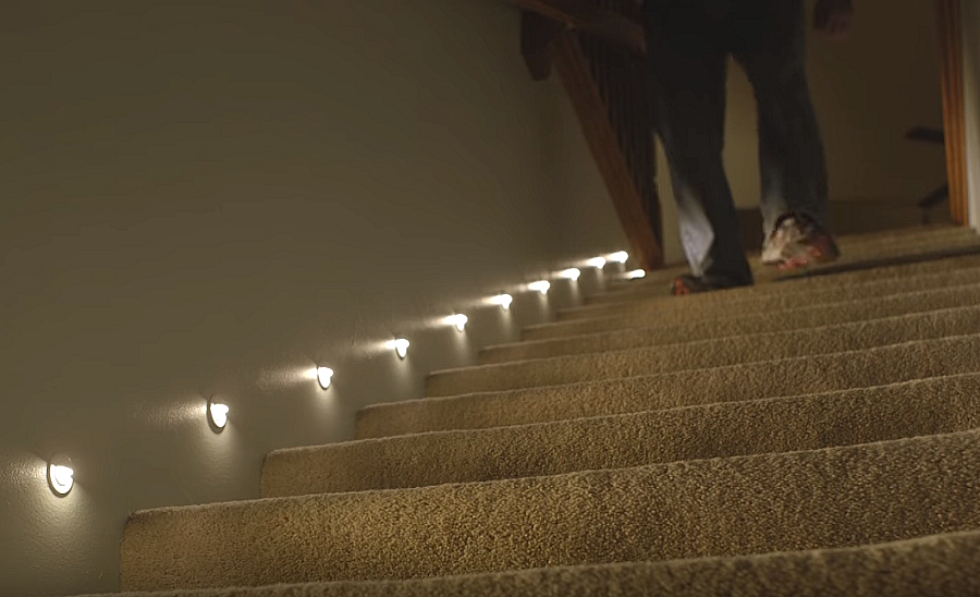 подсветка лестницы с датчиком движения
