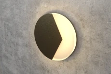 Бронзовый круглый светильник для лестницы Integrator IT-783-Bronze Right