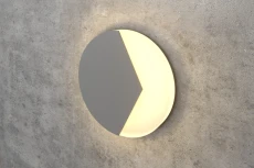 Серый круглый светильник для лестницы Integrator IT-783-Gray Right