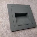 светильник квадратный для подсветки лестницы графит серый