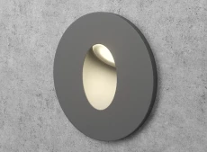Серый круглый светильник на лестницу Integrator Stairs Light IT-717-Gray