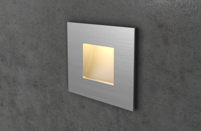Алюминиевый квадратный светильник на лестницу Integrator IT-763-Alum