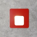 Красный квадратный светильник для подсветки  лестницы 