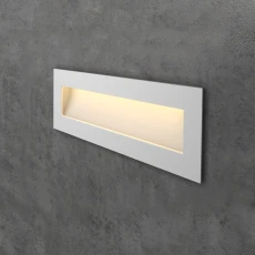 Прямоугольный белый светильник на лестницу Integrator IT-771-White