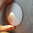 Белый круглый светильник для лестницы Integrator IT-750-White
