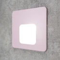 Квадратный розовый светильник на лестницу