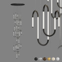 Большая люстра с витиеватыми подвесами IT-Lightbend