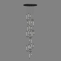 Большая люстра с витиеватыми подвесами IT-Lightbend