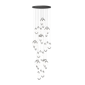 Большая люстра с витиеватыми подвесами IT-Lightbend