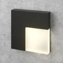 Чёрный квадратный светодиодный встраиваемый светильник