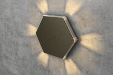 Бронзовый шестиугольный светильник для лестницы Integrator IT-780-Bronze