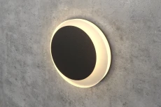 Чёрный круглый светильник для лестницы Integrator IT-784-Black Right