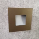 Бронзовый квадратный светильник на лестницу 