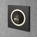 Черный квадратный светильник в стену IT-718