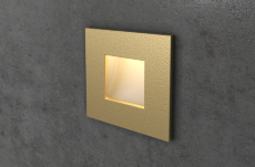 Золотой встраиваемый светильник на лестницу Integrator IT-763-Gold
