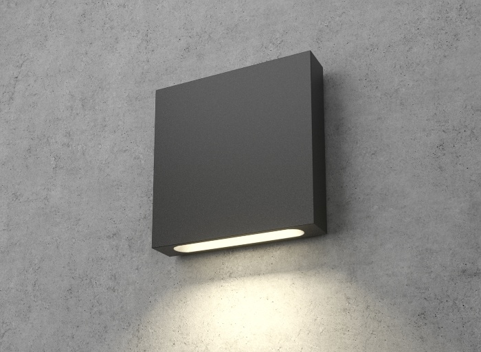 Чёрный встраиваемый светодиодный светильник для лестницы Integrator IT-001 Uno Black