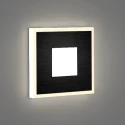 Чёрный квадратный светильник для лестницы