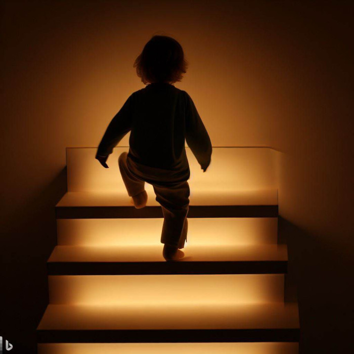 Комплект светодиодной подсветки лестницы 8-40 ступеней
