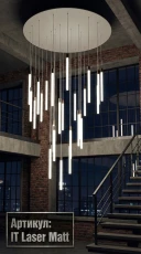 Люстра подвесная матовые цилиндры IT Laser Matt