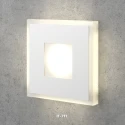 Белый квадратный встраиваемый светильник для лестницы