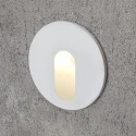 Круглый белый светильник для подсветки лестницы