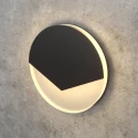 Чёрный круглый светодиодный светильник для лестницы