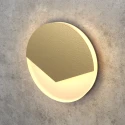 Золотой круглый светодиодный светильник на лестницу