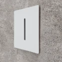 Белый квадратный светильник для подсветки лестницы