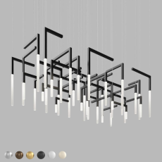 Световая композиция из подвесов IT-Light labyrinth-25x25-40