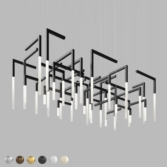 Световая композиция из металлических подвесов IT-Light labyrinth