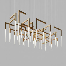 Световая композиция из подвесов IT-Light labyrinth-25x25-40