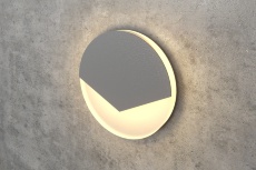 Серый круглый светильник для лестницы Integrator IT-783-Gray Down