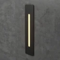 чёрный встраиваемый светильник для лестницы