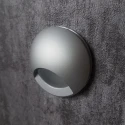 Серый круглый светильник Integrator IT-007 GR AURA для подсветки лестницы