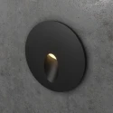 Светильник круглый черный встраиваемый для подсветки лестницы IT-761