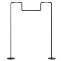 Черная световая напольная стойка для одежды IT-Light hanger-D1100x1500 