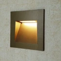 Бронзовый красивый квадратный светильник для подсветки лестницы
