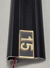 Номера ступени в кинотеатре на стадионе IT-ledstep-number