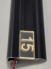 Номер ступени с подсветкой в профиле для кинотеатра, театра, стадиона IT-ledstep-number