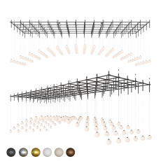 Подвесной светильник Mesh of pipes with balls-96