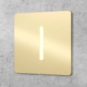 Подсветка ступеней лестницы квадратный светильник золото Integrator IT-752-Gold