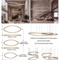 Cветодиодная большая люстра Integrator Set of Round Triangles Cветодиодная большая люстра Integrator Set of Round Triangles