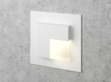 Квадратный белый светильник для лестницы Integrator Stairs Light IT-738-WW-White