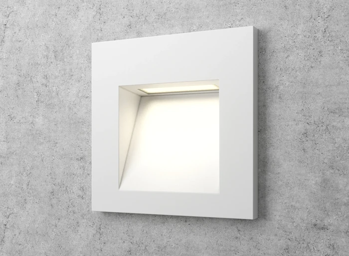 Квадратный белый светильник Integrator Stairs Light IT-760-White
