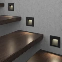 Чёрный квадратный светильник для лестницы Integrator Stairs Light IT-760-Black