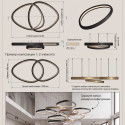 Cветодиодная большая люстра Integrator IT-Round Triangles-S Cветодиодная большая люстра Integrator IT-Round Triangles-S
