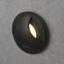 Чёрный влагозащищенный встраиваемый светильник для уличной лестницы Integrator