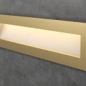 Прямоугольный золотой встраиваемый светодиодный светильник для лестницы