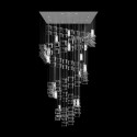 Люстра стеклянные квадраты Integrator IT-Geometry-64 Люстра стеклянные квадраты Integrator IT-Geometry-64